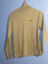 Vintage Izod Lacoste tan Long Sleeve Turtleneck