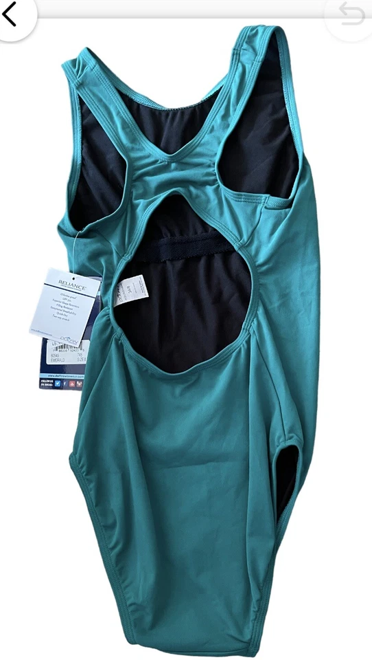 Maiô feminino Dolfin verde peça única tamanho 8 - Imagem 2 de 3