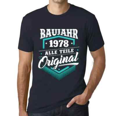 Herren Grafik T-Shirt Baujahr 1978 Alle Teile Original Geschenk 46. Geburtstag