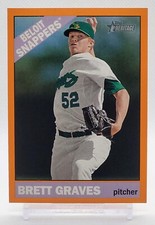2015 Topps Heritage Minor League Brett Graves Orange Border #47 10/25