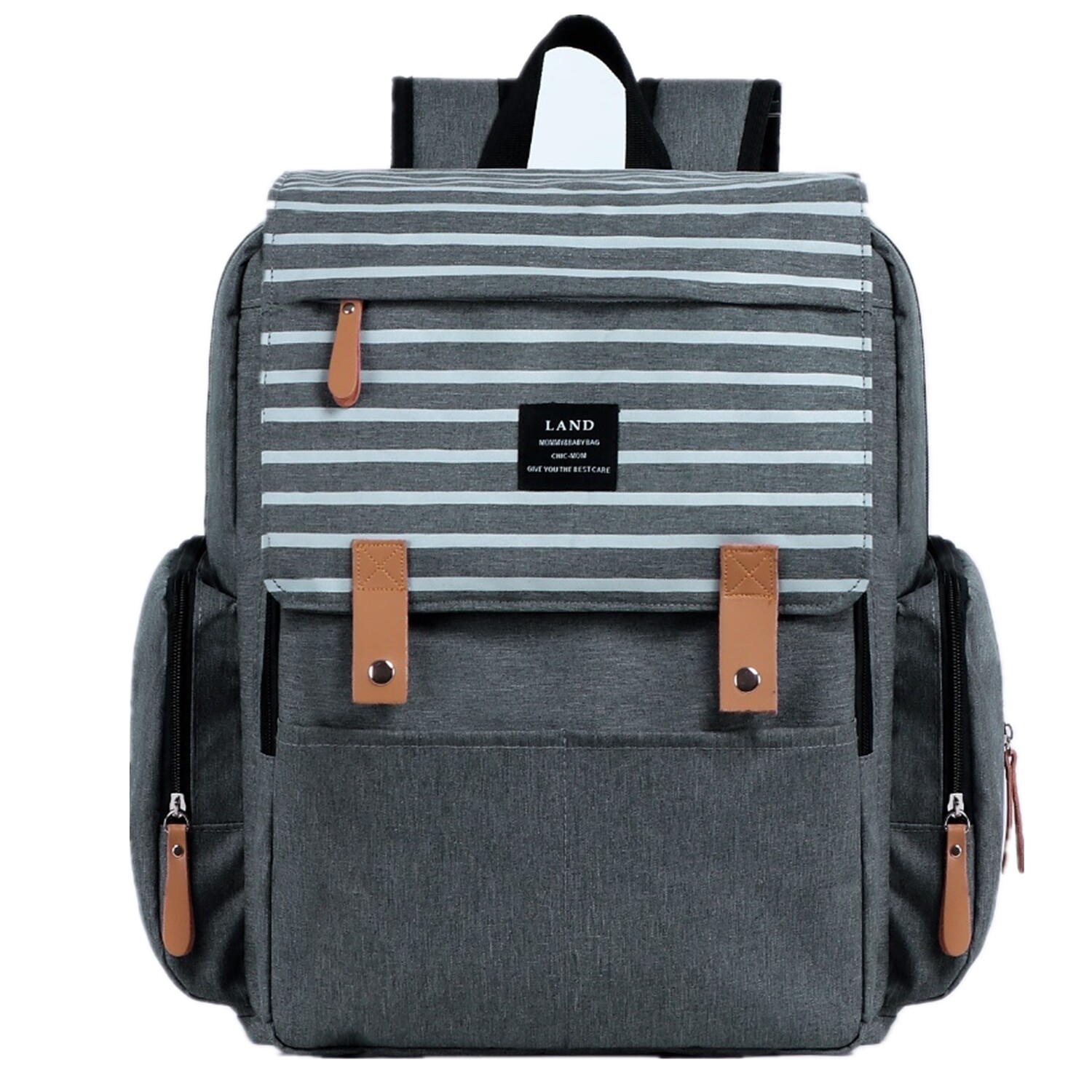 LAND Diaper Bag Backpack Multifunction Travel Backpack Maternity Changing Pad-image