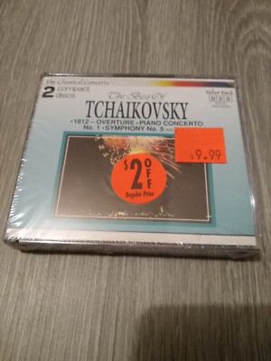 The Best of Tchaikovsky 2 CDs Classical Concerts  1812 Overture Piano NEW SEALED