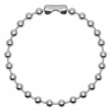 Extra dicke Kugelkette aus Edelstahl in silber für Herren, Damen Statementkette