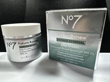 No7 Future Renew Damage Reversal Day Cream SPF 25 Sunscreen 1.69 oz Exp.04/2026