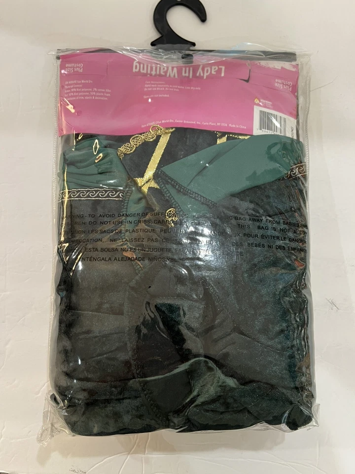 Disfraz medieval dama en espera feria renacentista/cosplay talla grande Foto 4 de 4