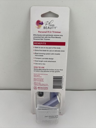Personal Wet or Dry Hair Trimmer for Eyebrows, Facial Hair, Painless, Compact - Picture 4 of 4