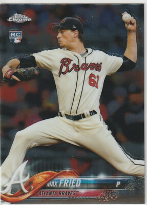 Max Fried Rookie Card 2018 Topps Chrome Silver Refractor #49