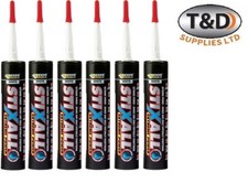 Everbuild 290ml Stixall Extreme Power MS Polymer Grab Adhesive Sealant, Box of 6