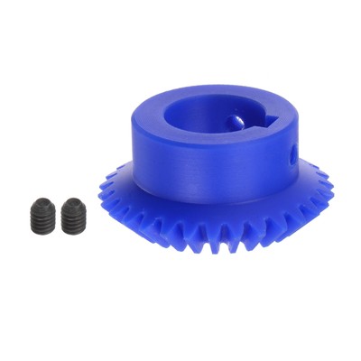 1.5 Modulus 30 Teeth 20mm Inner Hole Plastic Tapered Bevel Gear with Keyway