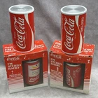 Vintage Coca Cola FM Stereo Radio Mini Classic Coke Can Design Olympics Lot Of 4
