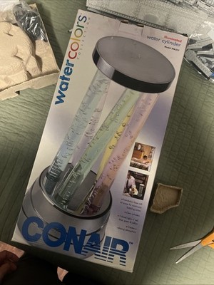 Conair Water Colors Collection Illuminated Bubbling Cylinder wa3cy rare vintage