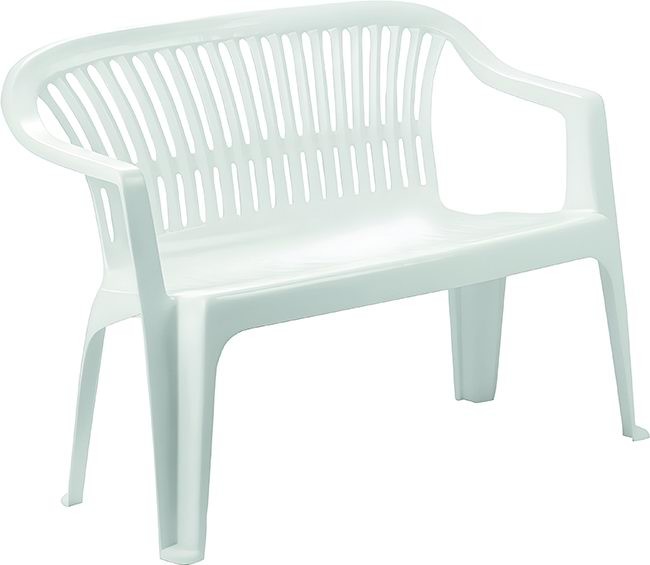 PANCHINA PP DIVA MONOBLOC IMPILABILE BIANCA