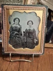 Two Women in Period Dress in Case Ambrotype