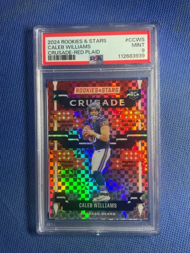 2024 PANINI ROOKIES & STARS CRUSADE #CCWS CALEB WILLIAMS RED PLAID RC PSA 9