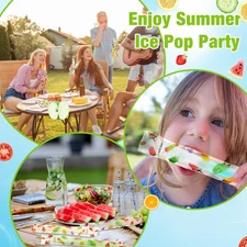 300 Pcs Summer Ice Lolly Bags Disposable Ice Pop Bags Summer Fruit Freezer Tu...