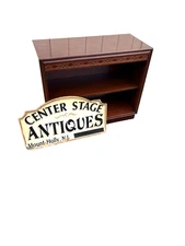 66892  Mahogany Bookcase Curio Cabinet