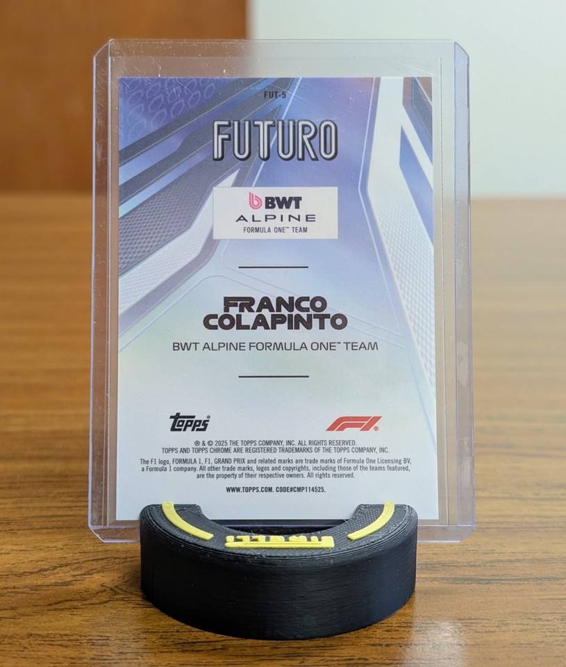2025 Topps Chrome Formula 1 F1 Franco Colapinto Futuro Insert BWT ...