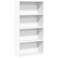 BüCherregal Weiß 80X30X152 Cm Holzwerkstoff Standregal Raumteiler