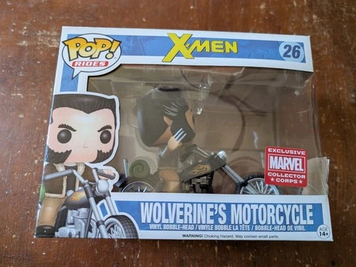 Wolverine's Motorcycle Funko Pop! Rides X-Men #26 Collector Corps Exclusive