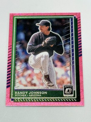 2025 Panini Donruss Baseball Randy Johnson Pink Velocity /79 MLB Diamondbacks
