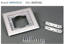 Walker Wiremold 818TCAL 1-Gang Aluminum Carpet & Tile Flange NEW