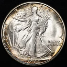1944-S Walking Liberty Silver Half Dollar Choice Uncirculated BU+