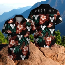 Destiny Hawaiian Shirt Summer Button Up2
