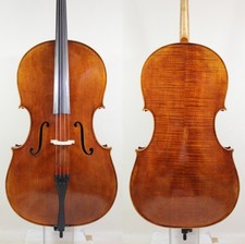 German Oil antique A "Montagnan  a 1742" Copy 4/4 Cello,Wide body 8597