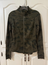 Lululemon Define Jacket Camo Print Full Zip Women's Size 4 Army Green New No Tag