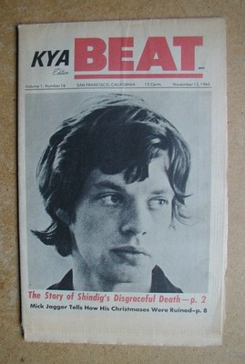 KYA Beat. November 13, 1965. Mick Jagger/Rolling Stones, Beatles, Motown etc