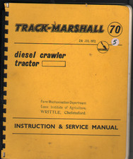 Original TRACK-MARSHALL 70, Instruction & Service Manualcx