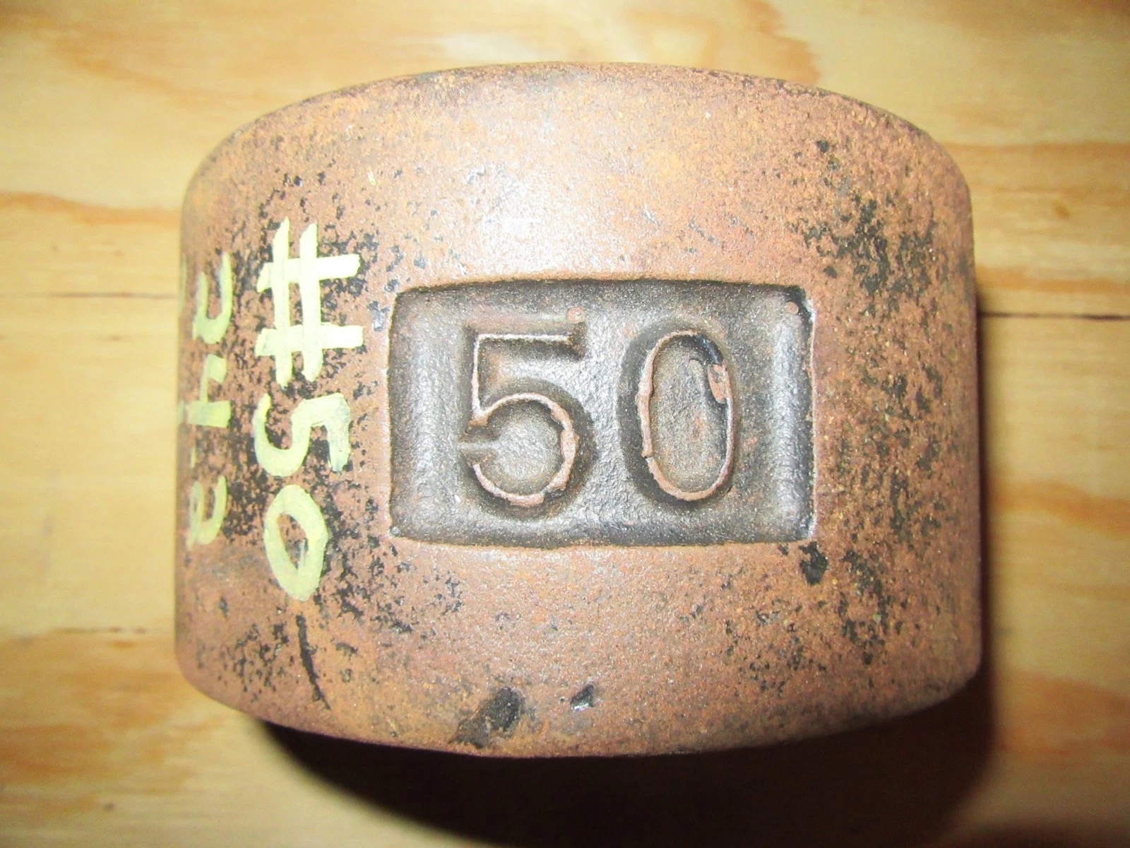 YORK Roundhead Half 50 Pound Blob Grip Number Side 2nd Generation