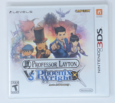 Professor Layton VS Phoenix Wright Nintendo 3DS Brand New & Factory Sealed