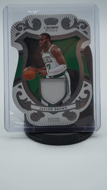 2023-24 Panini Crown Royale Jaylen Brown Coat of Arms Patch Game Jersey Celtics