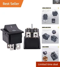 Compact 2 Position Rocker Switch Set - Ideal for Boats, Cars, & Appliances