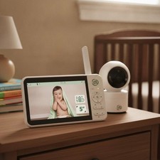 Video Baby Monitor - 5-Inch Color Screen, 31-Hour Battery, Secure Non-WiFi FH...