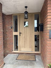 SOLID OAK/HARDWOOD ENTRANCE DOORS AND FRAMES MADE TO YOUR SPEC.READ DESCRIPTION!