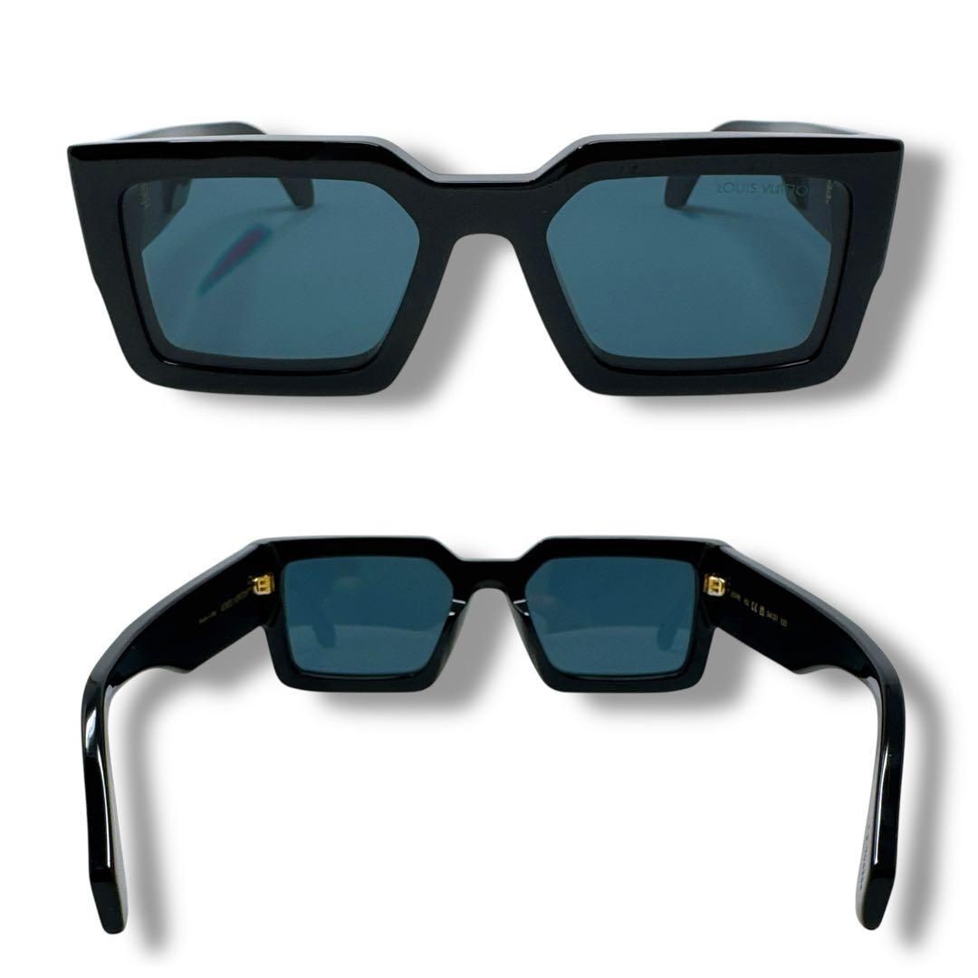 Louis Vuitton Z1579E LV Crush Square Black Sunglasses Men UV