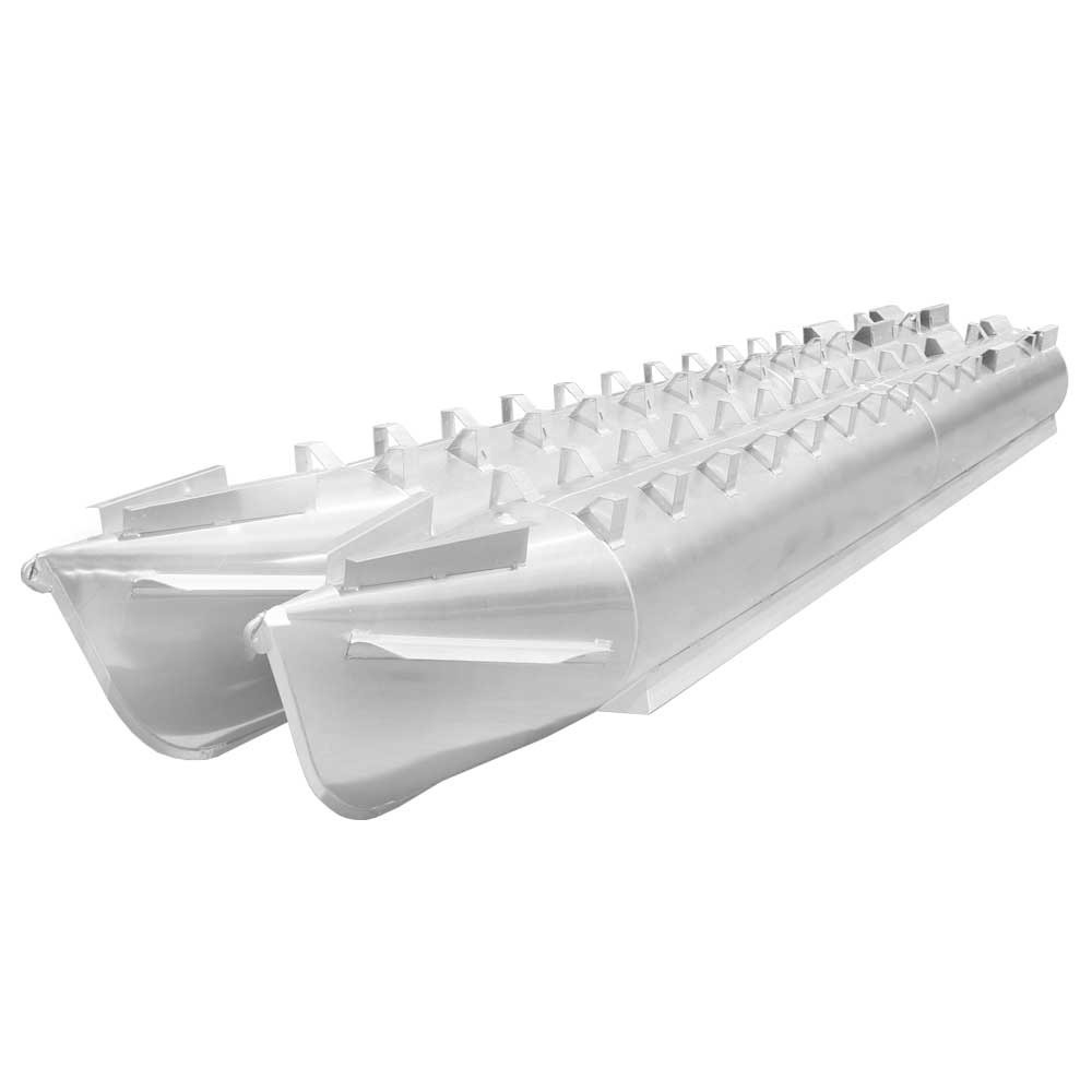 24ft x 25in Pontoon Tube Floats with Strakes - Set of 2