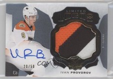 2016-17 Upper Deck The Cup Limited Logos 20/50 Ivan Provorov #LL-IP Auto 2d8