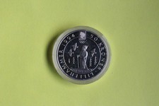 1991 NORWAY 50 KRONER SILVER PROOF COIN CHILD SKI 1994 OLYMPICS