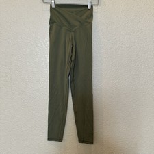 Offline By Aerie Real Me High Rise Crossover 7/8 Leggings Stretch Green Small