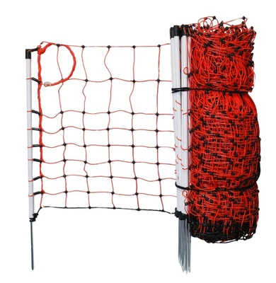 HOTLINE ELECTRIC FENCING Electric 50m Rabbit Netting 50cm - Orange - Single Point Posts Fencing Fence