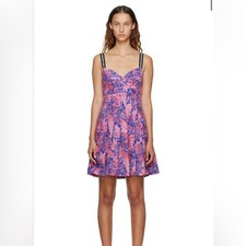 Versace Jeans Couture Tapestry Floral Print Mini Dress Size 2