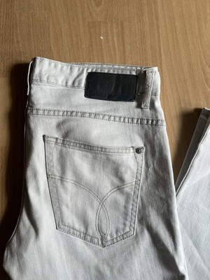 CALVIN KLEIN JEANS  HERREN JEANS HOSE -SLIM- W31 L30 GRAU