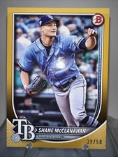 2025 Bowman Shane McClanahan #48 Gold /50 Tampa Rays