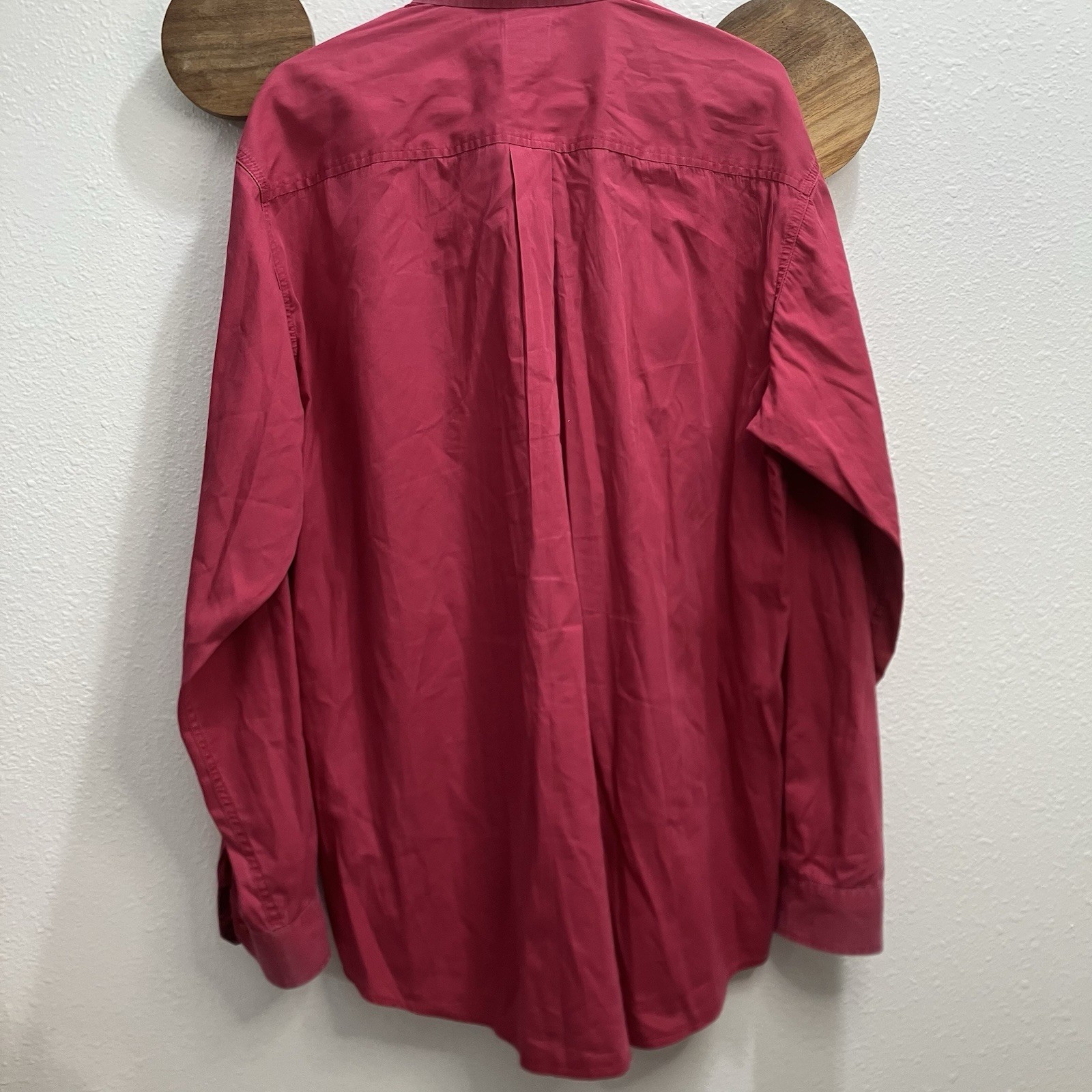 Cinch Men's Solid Maroon Wine Button-Down Shirt S… - image 6