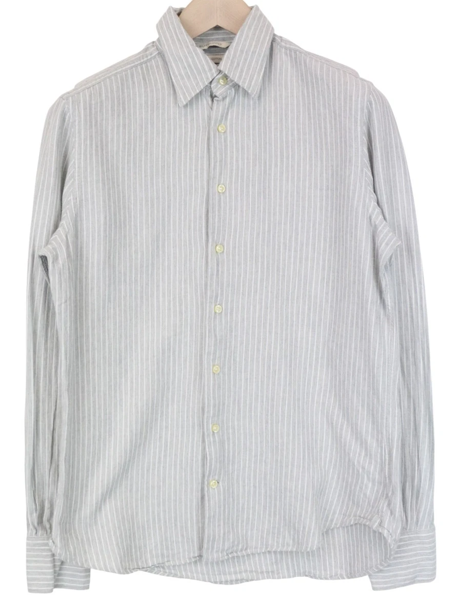 Chemise Balmain Homme Gris – Taille 2/38 (Regular), Manches Longues, état Très Bon