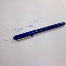 Vintage Pilot Vball Extra Fine pen Blue Ink Rolling Ball v-ball cap capped works