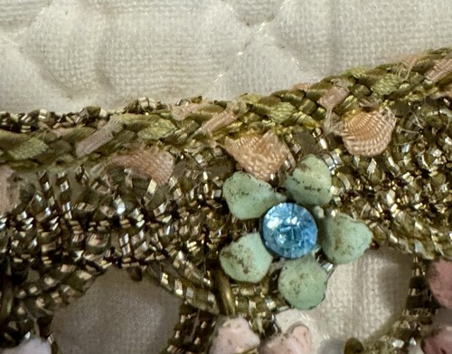 Michal Negrin Latz Halskette Kristalle Viktorianisch Shabby Chic Magnetverschluss - LESEN - Bild 14 von 17